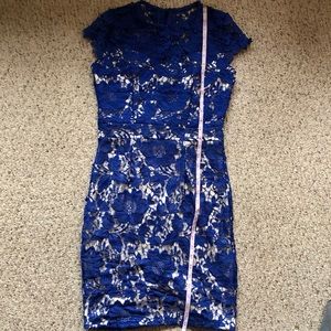 Blue Lace cocktail dress size medium